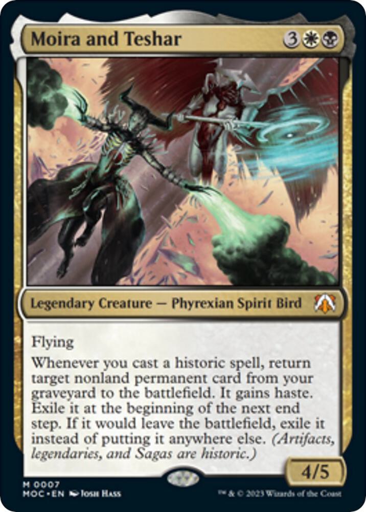 Moira and Teshar 7 card from Commander: March of the Machine