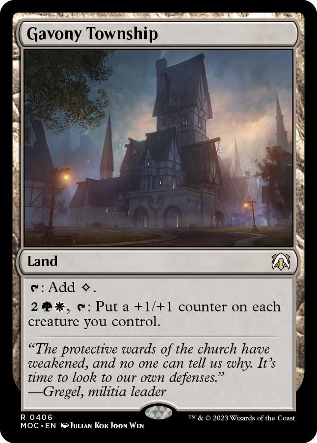 Gavony Township 406 card from Commander: March of the Machine