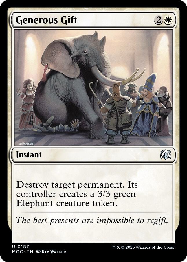 Generous Gift 187 card from Commander: March of the Machine