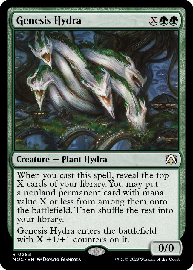 Genesis Hydra 298 card from Commander: March of the Machine