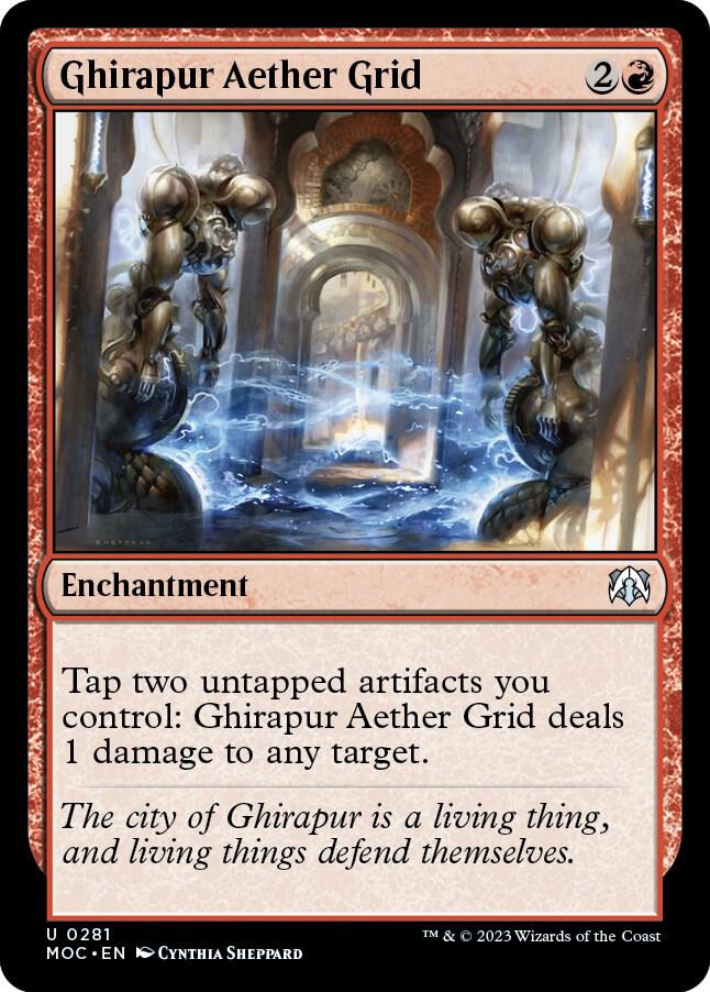 Ghirapur Aether Grid 281 card from Commander: March of the Machine