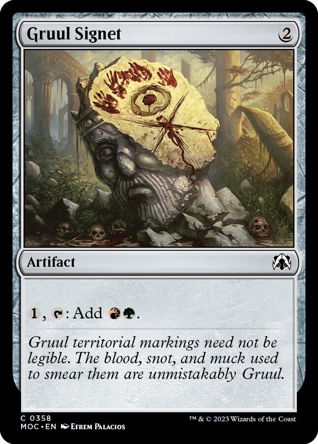 Gruul Signet 358 card from Commander: March of the Machine