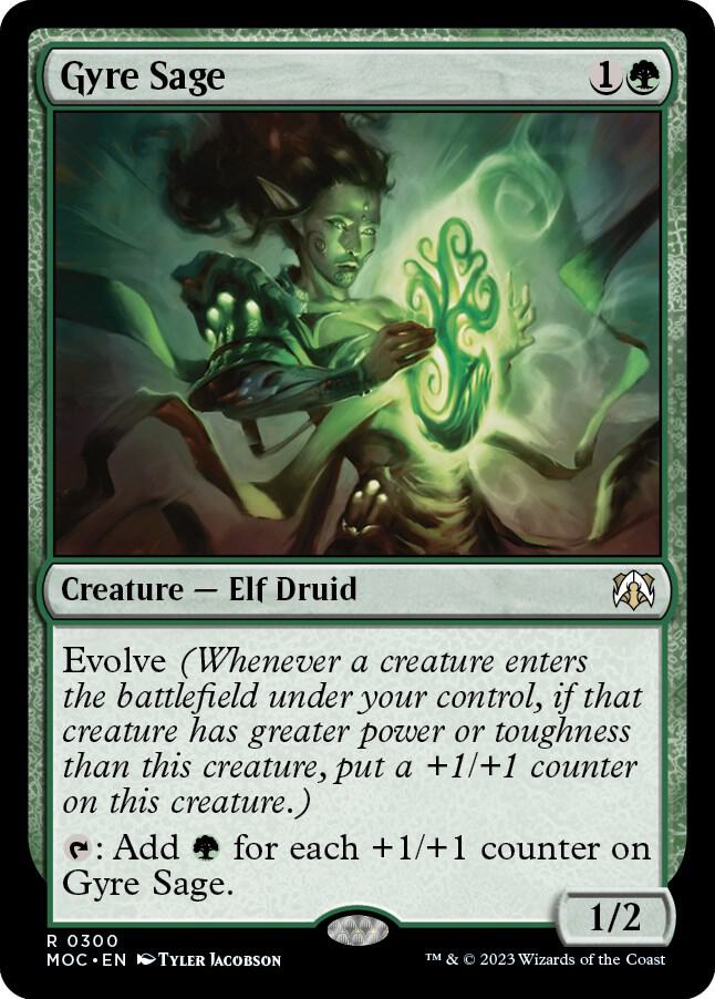 Gyre Sage 300 card from Commander: March of the Machine