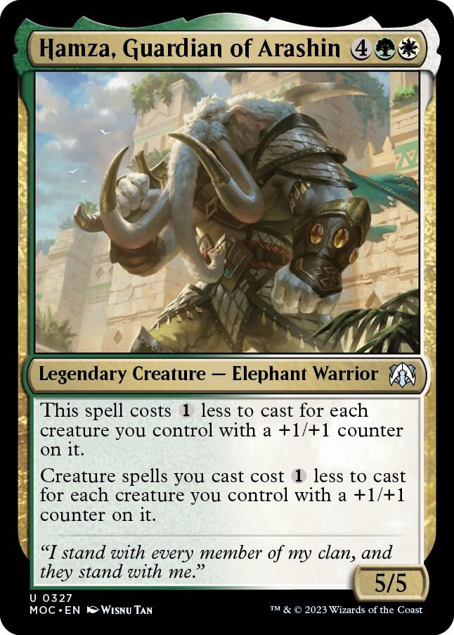 Hamza, Guardian of Arashin 327 card from Commander: March of the Machine