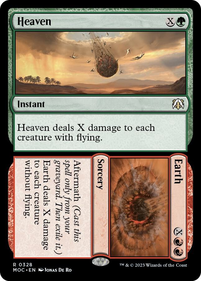 Heaven // Earth 328 card from Commander: March of the Machine