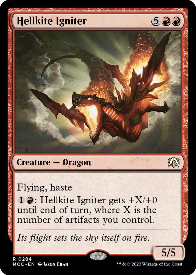 Hellkite Igniter 284 card from Commander: March of the Machine