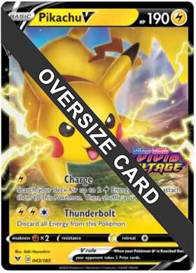 Pikachu V (Vivid Voltage Stamped) 043/185 card from Jumbo Cards