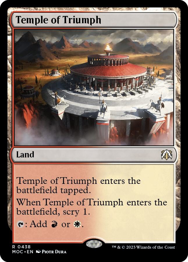 Temple of Triumph 438 card from Commander: March of the Machine
