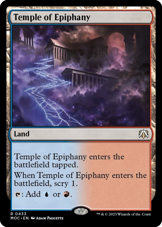 Temple of Epiphany 433 card from Commander: March of the Machine
