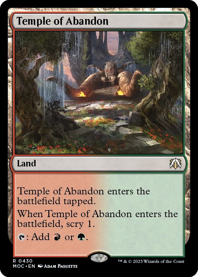 Temple of Abandon 430 card from Commander: March of the Machine