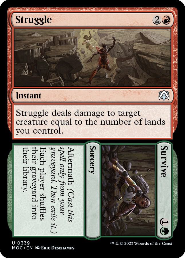 Struggle // Survive 339 card from Commander: March of the Machine