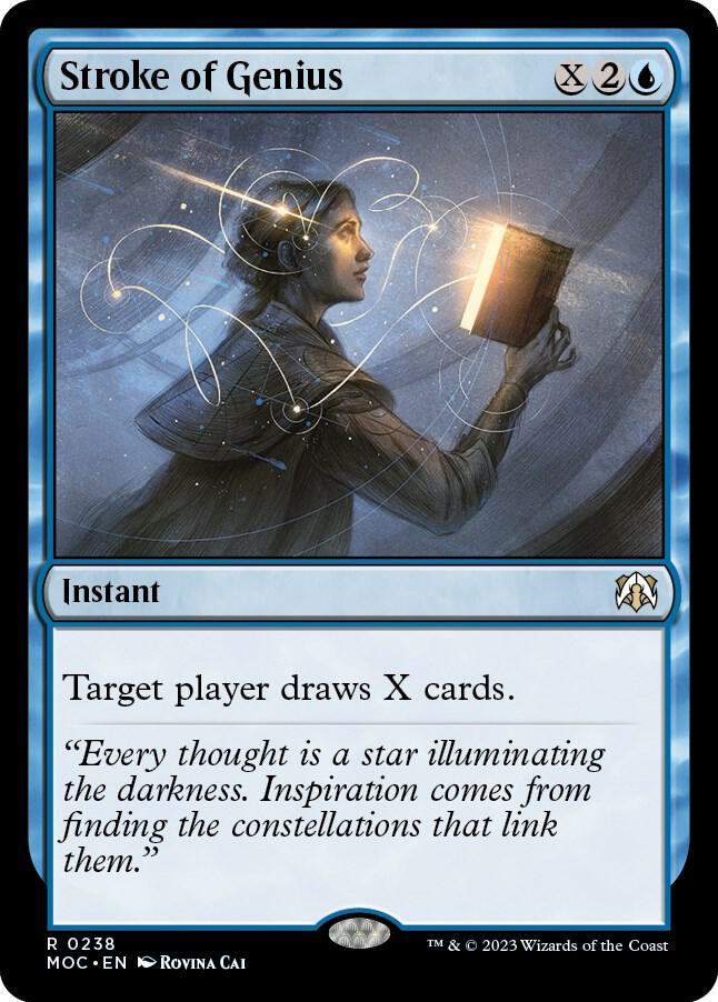 Stroke of Genius 238 card from Commander: March of the Machine