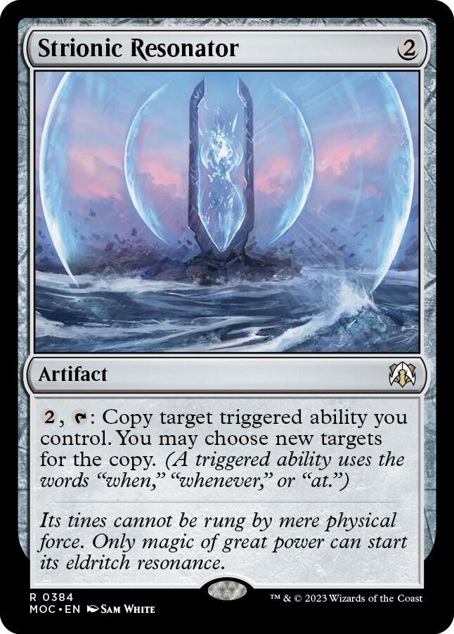 Strionic Resonator 384 card from Commander: March of the Machine