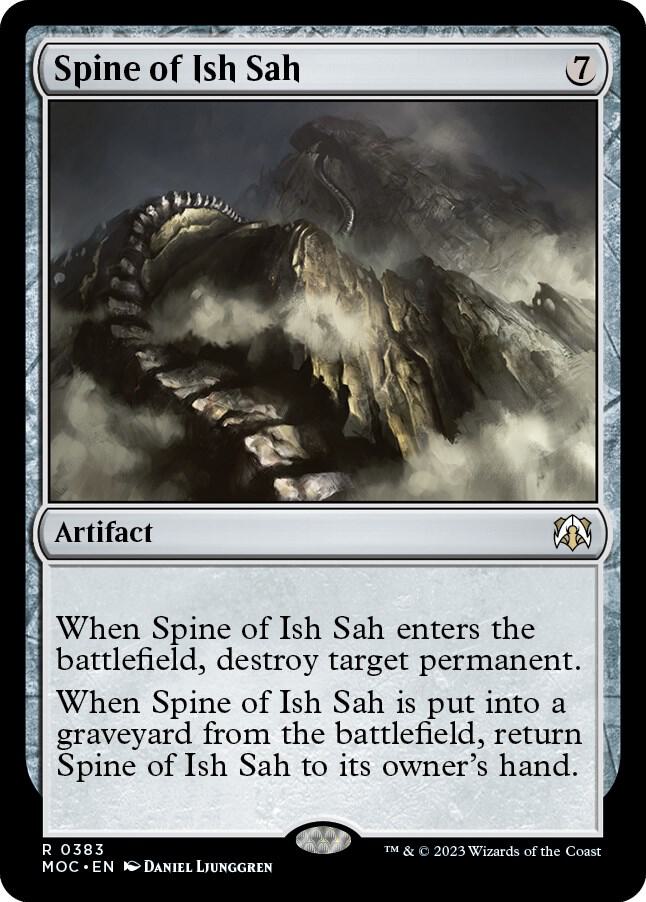 Spine of Ish Sah 383 card from Commander: March of the Machine