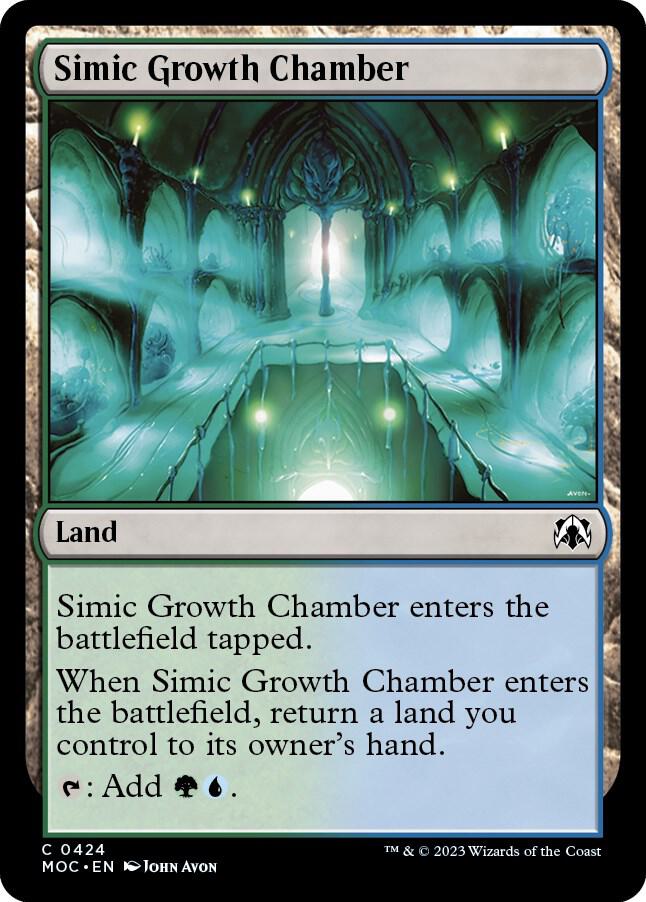 Simic Growth Chamber 424 card from Commander: March of the Machine