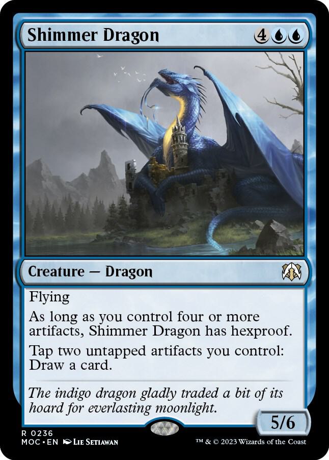 Shimmer Dragon 236 card from Commander: March of the Machine