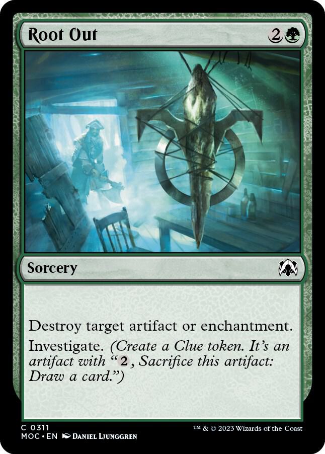 Root Out 311 card from Commander: March of the Machine