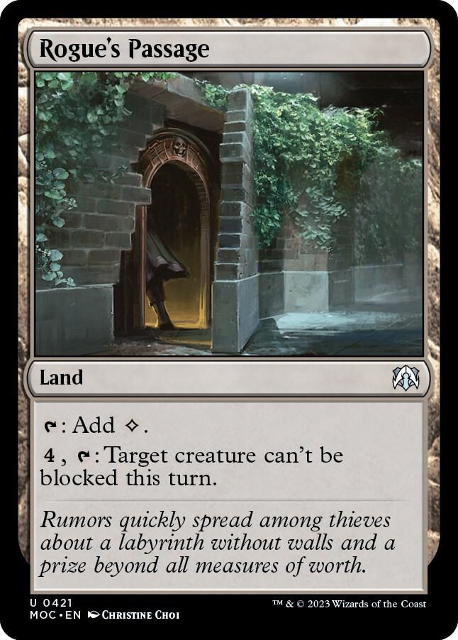 Rogue's Passage 421 card from Commander: March of the Machine