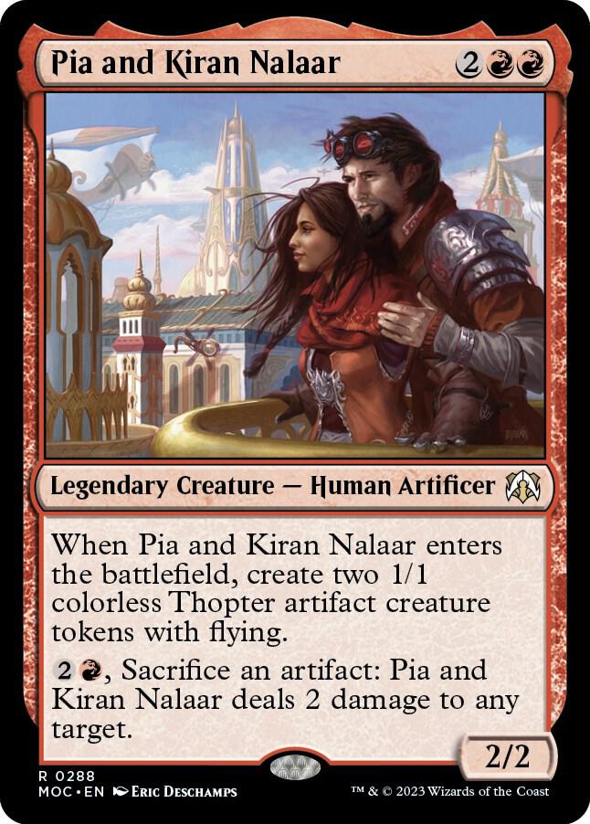 Pia and Kiran Nalaar 288 card from Commander: March of the Machine