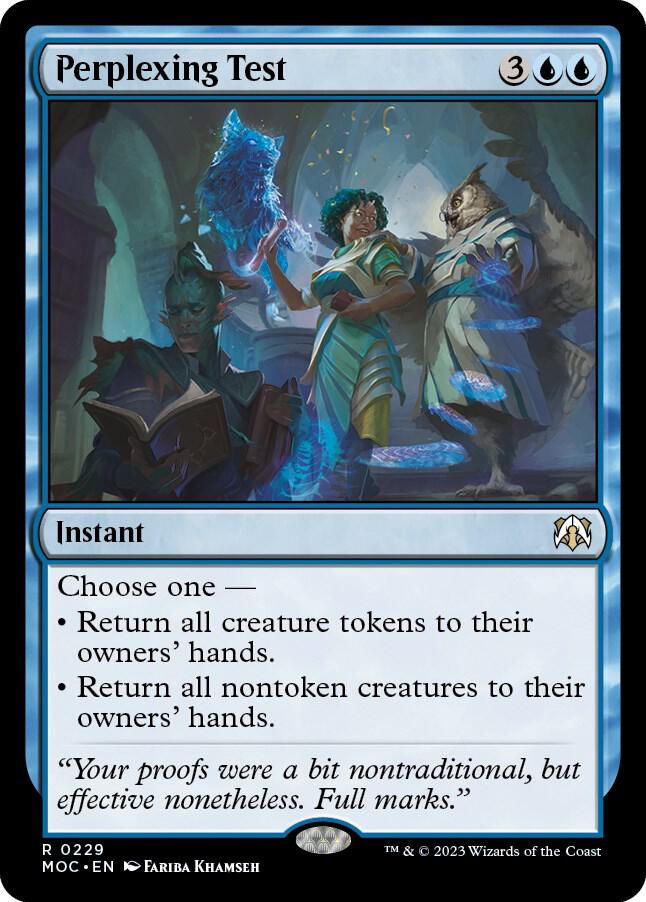 Perplexing Test 229 card from Commander: March of the Machine