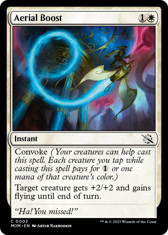Aerial Boost 2 card from March of the Machine
