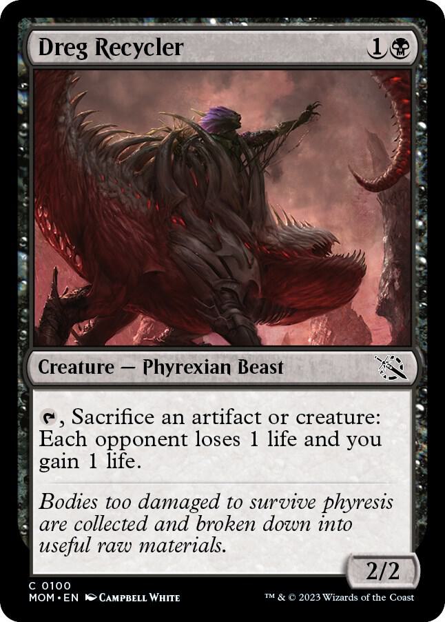 Dreg Recycler 100 card from March of the Machine