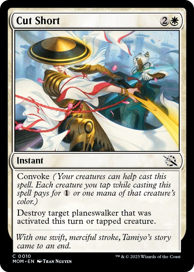 Cut Short 10 card from March of the Machine
