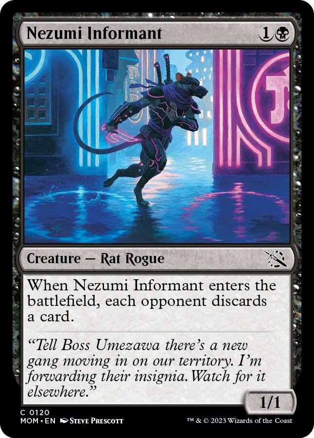 Nezumi Informant 120 card from March of the Machine