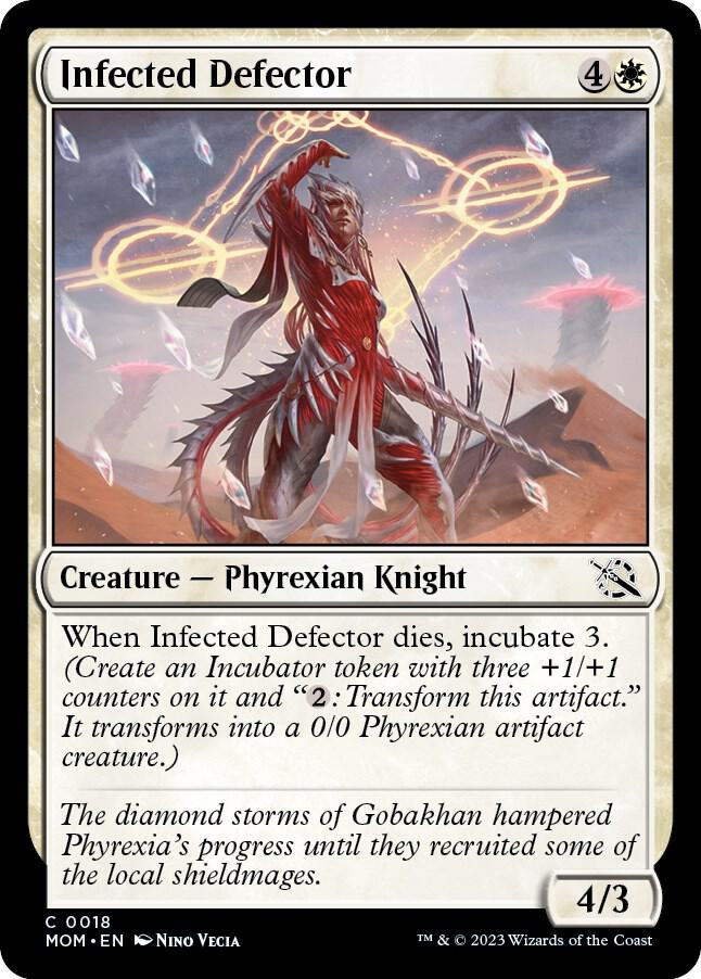 Infected Defector 18 card from March of the Machine