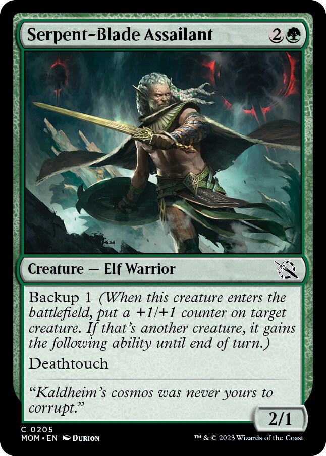 Serpent-Blade Assailant 205 card from March of the Machine