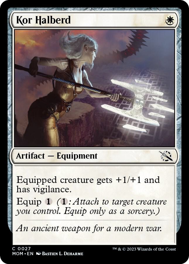 Kor Halberd 27 card from March of the Machine