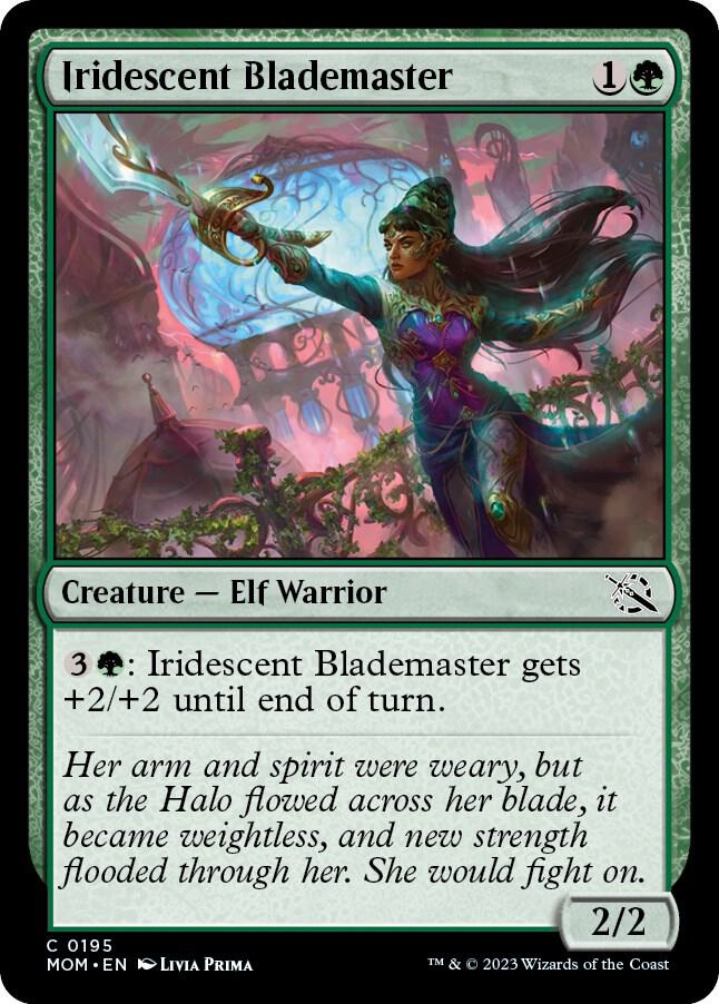 Iridescent Blademaster 195 card from March of the Machine