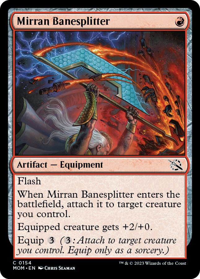 Mirran Banesplitter 154 card from March of the Machine