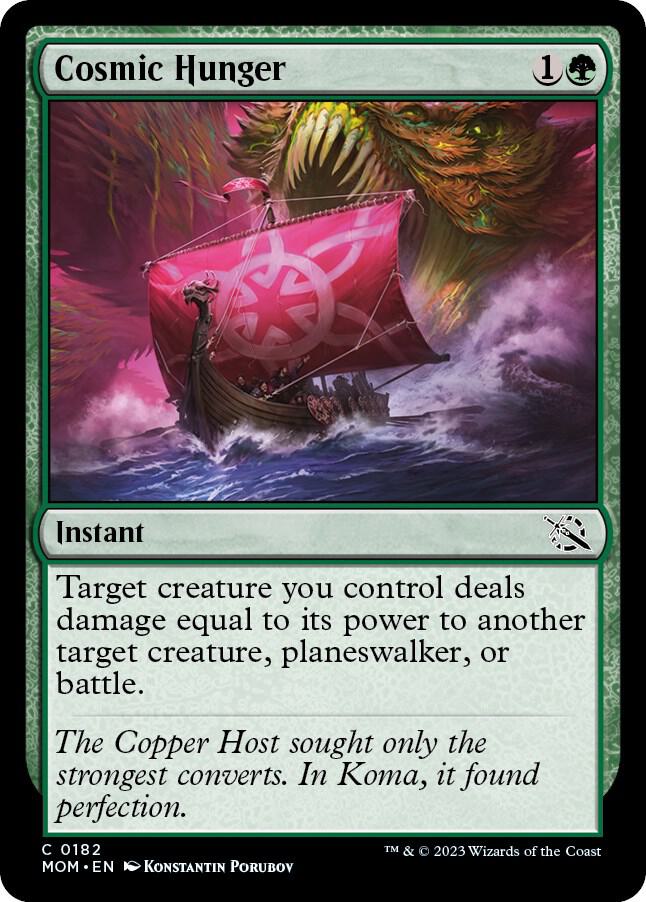 Cosmic Hunger 182 card from March of the Machine