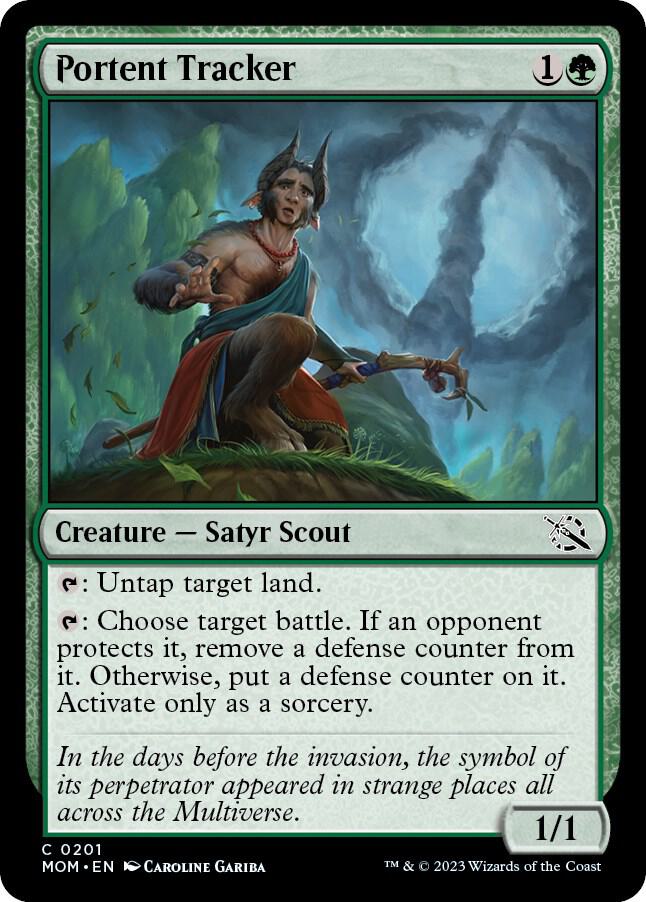 Portent Tracker 201 card from March of the Machine