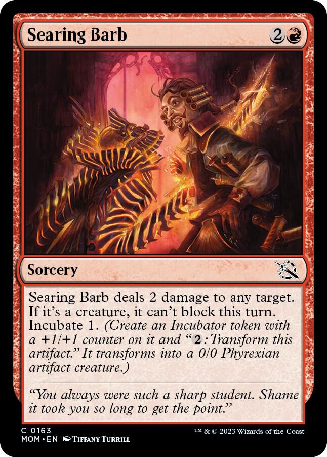 Searing Barb 163 card from March of the Machine