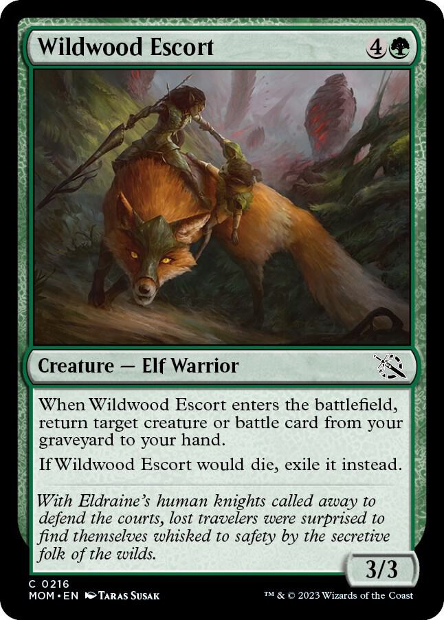 Wildwood Escort 216 card from March of the Machine