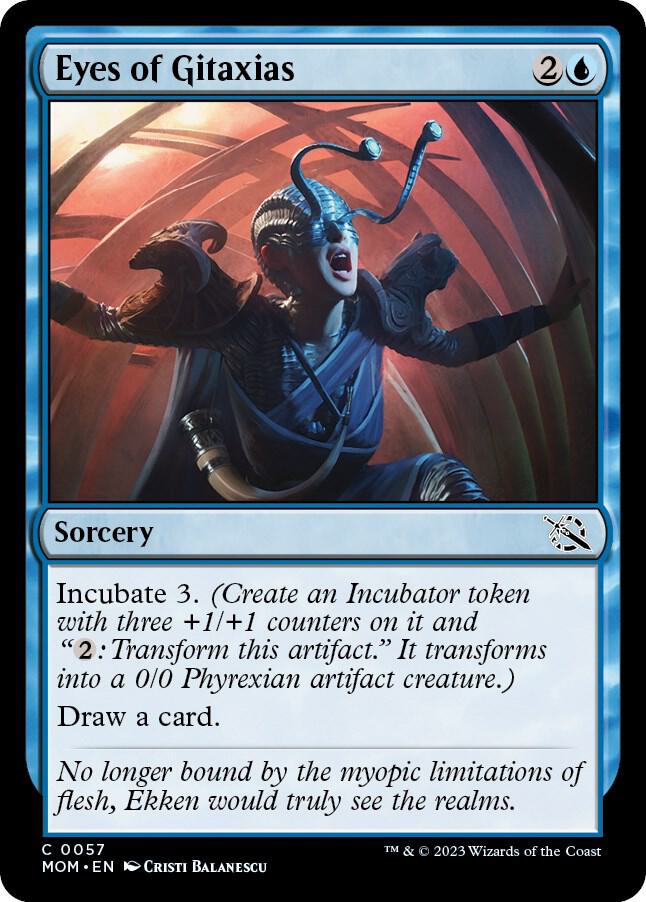 Eyes of Gitaxias 57 card from March of the Machine