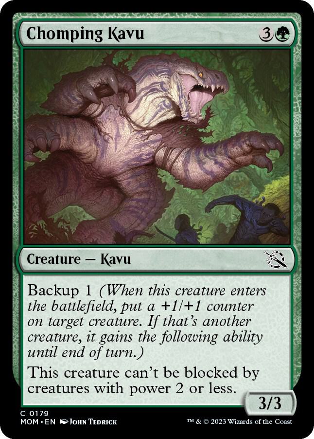 Chomping Kavu 179 card from March of the Machine