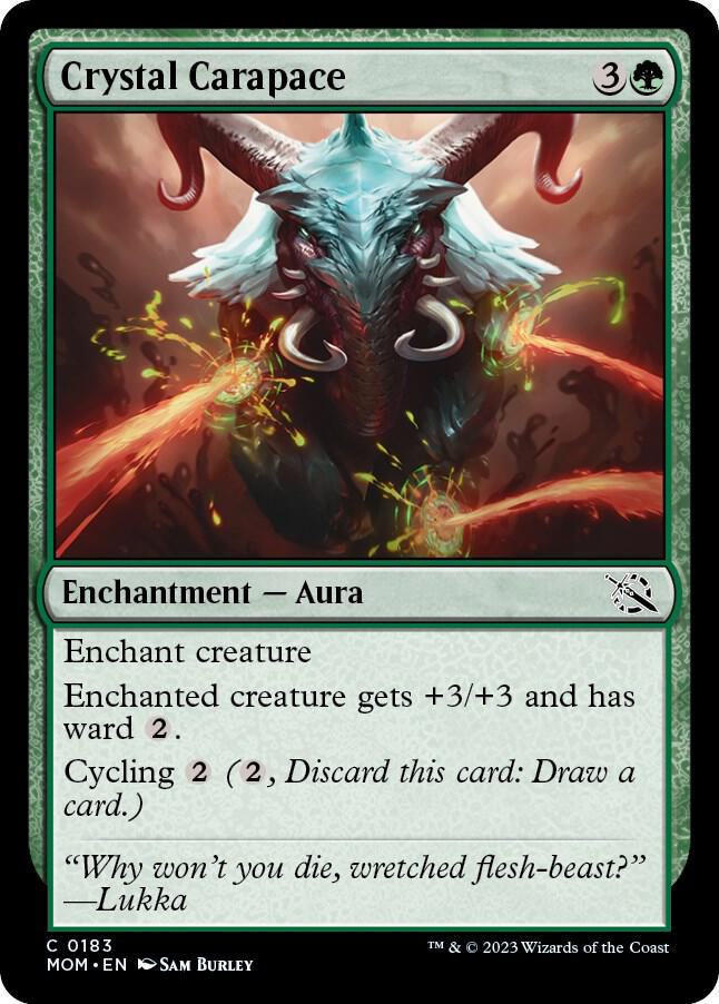 Crystal Carapace 183 card from March of the Machine