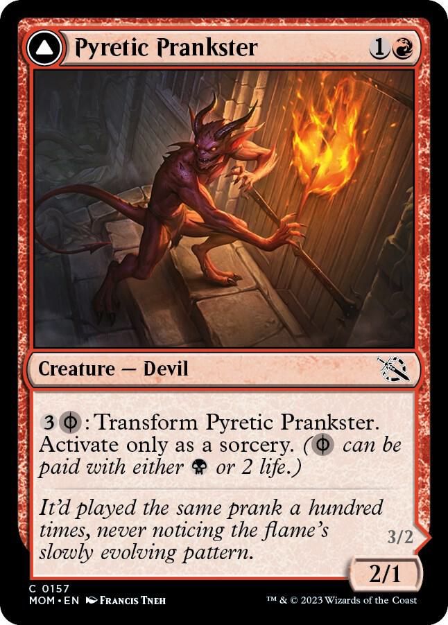 Pyretic Prankster 157 card from March of the Machine