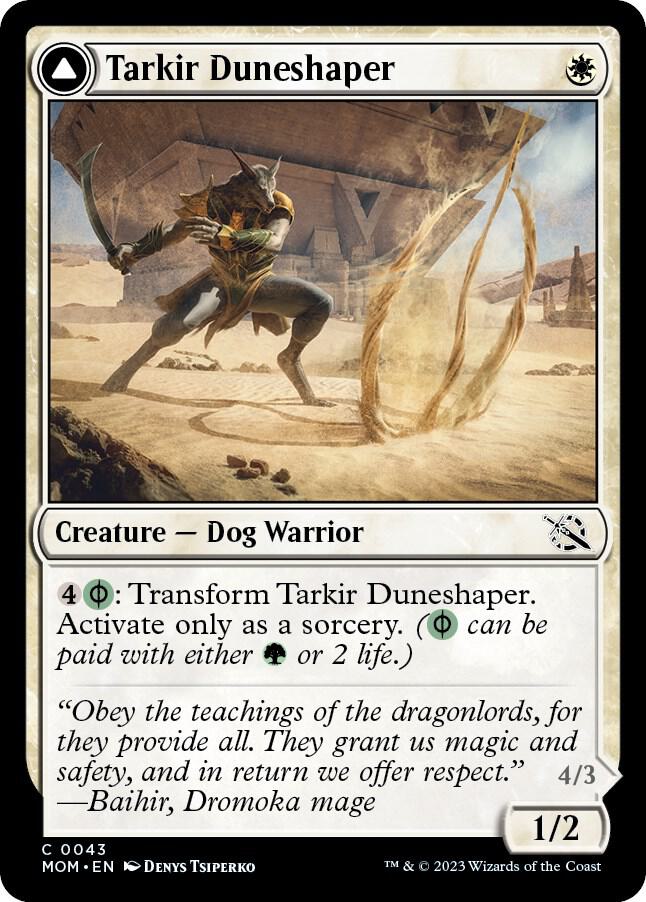 Tarkir Duneshaper 43 card from March of the Machine