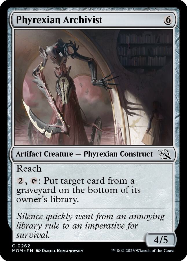 Phyrexian Archivist 262 card from March of the Machine