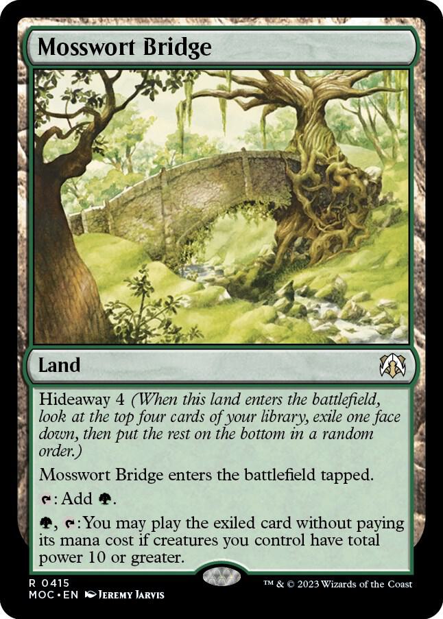 Mosswort Bridge 415 card from Commander: March of the Machine