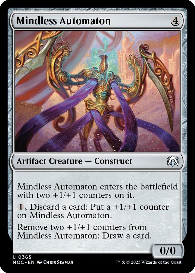 Mindless Automaton 365 card from Commander: March of the Machine