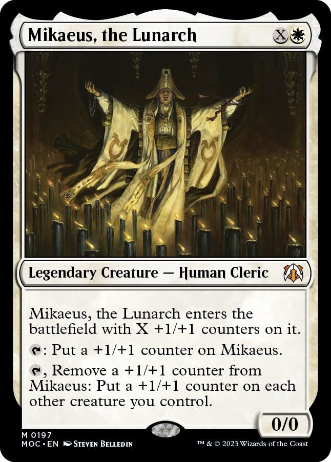 Mikaeus, the Lunarch 197 card from Commander: March of the Machine