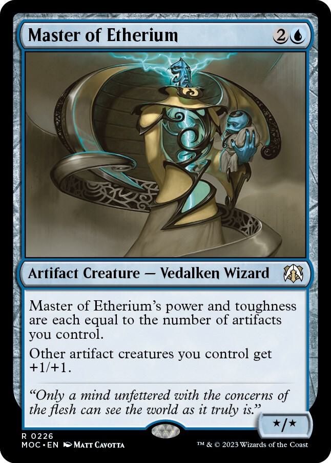 Master of Etherium 226 card from Commander: March of the Machine