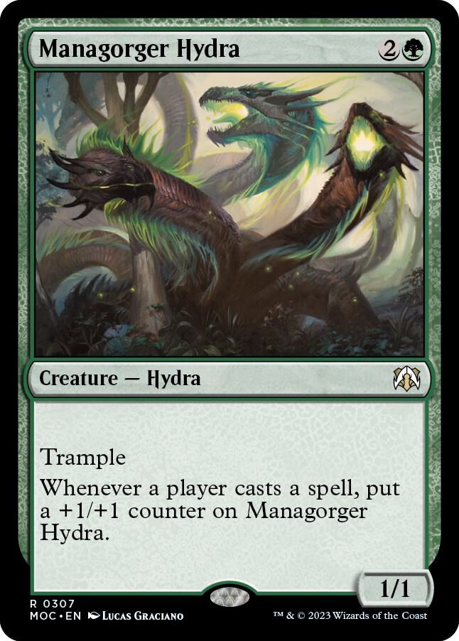 Managorger Hydra 307 card from Commander: March of the Machine