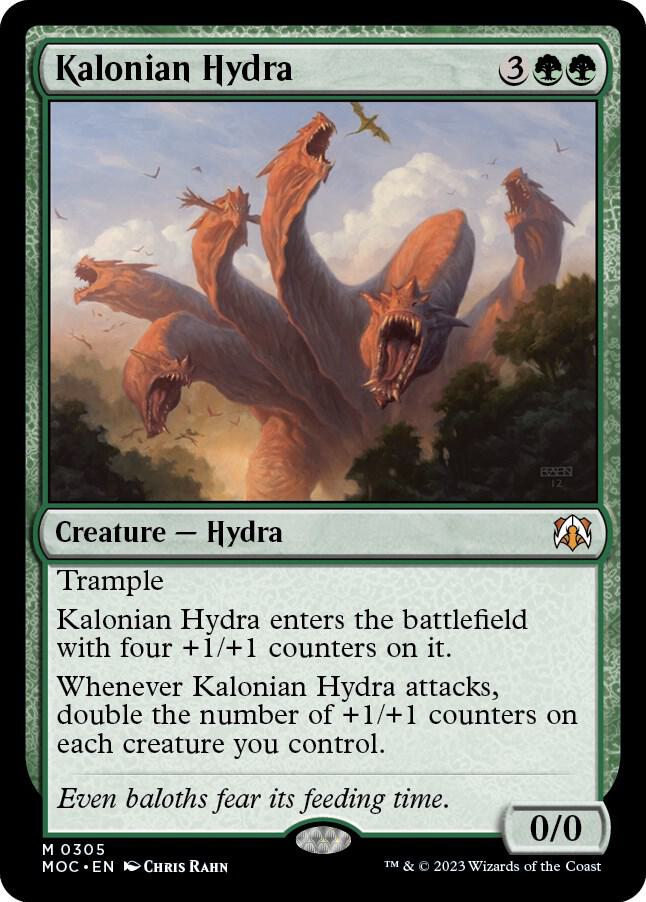 Kalonian Hydra 305 card from Commander: March of the Machine