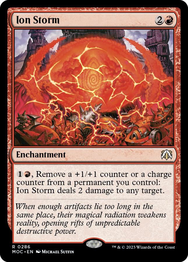 Ion Storm 286 card from Commander: March of the Machine